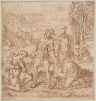K I 041
<br/>
Onthoofding van een martelaar
<br/>
<em>Pomarancio, Niccolò (1524/36-1596)</em>